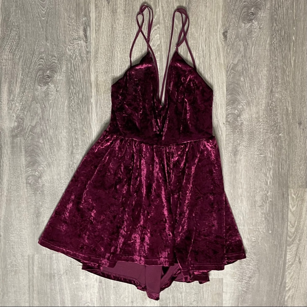 Sam Edelman Crushed Velvet Romper